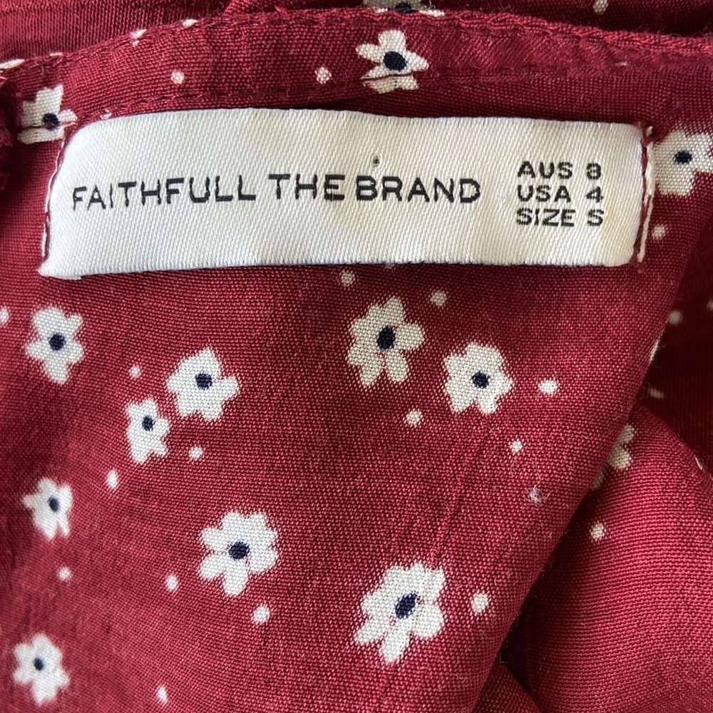 Faithfull The Brand For Anthropologie Dress “Chloe” Fit&Flare Nwot Sz 4 - Picture 7 of 8